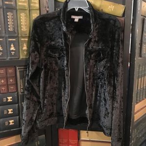 Peace $ Pearls lightweight black poly spandex crush fabric size XL